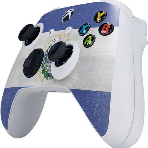 El Salvador Flag Distressed Xbox Series S Controller Skin